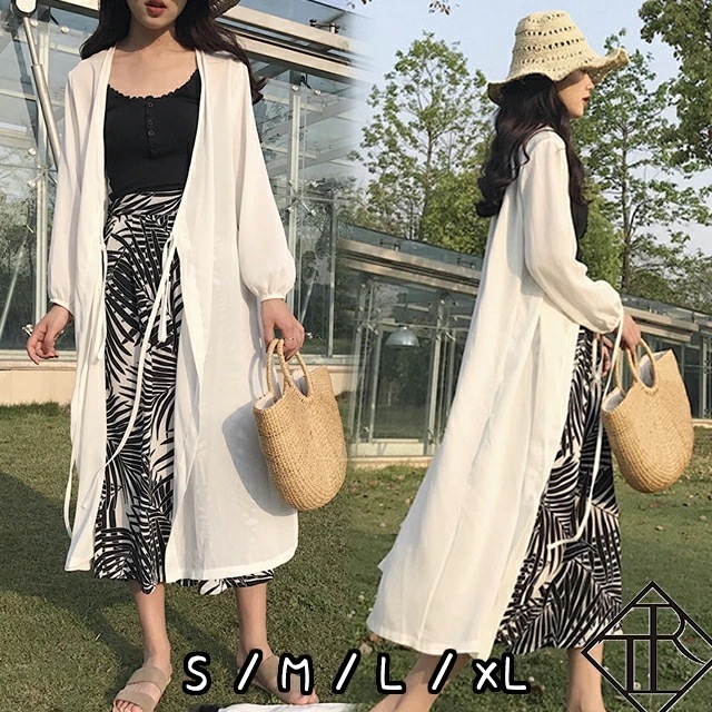 ２点で13o円OFF！【即納】カーディガン レディース 薄手 長袖 カーデ ミドルカーディガン 大きいサイズ レディース 羽織り UV対策 ボタン トップス 通気性あり フェミニン ガーリー ナチュラ