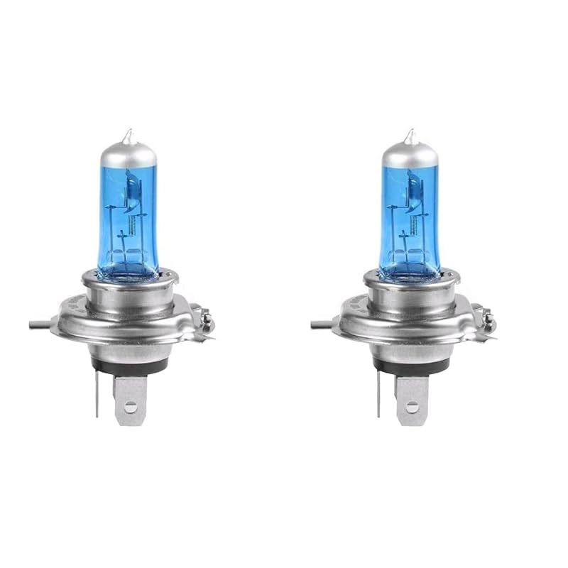 ledmomo 2ピースH4 100W 12V 6000Kカーキセノンガスハロゲンホワイトライトランプ電球自動車交換電球キット車の電球の交換