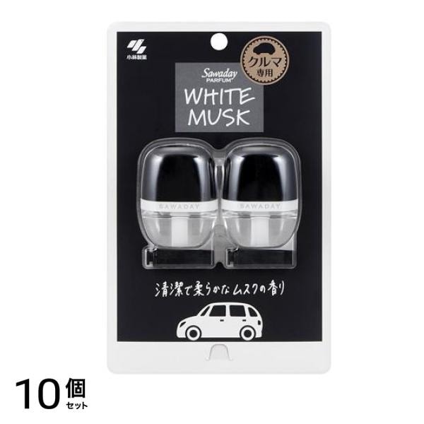 ()クルマ専用クリップ パルファム ホワイトムスク 6mL (×2個セット) 10個セット 5,433円