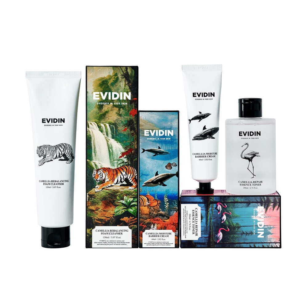 【化粧ノリUPセット】 カメリアリバランシングフォームクレンザー 150ml x カメリアリペアエッセンストナー 200ml x カメリアモイスチャーバリアクリーム 60ml