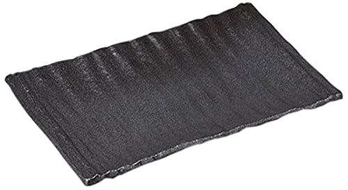 5個セット 長角盛皿 いぶし黒長角大皿 [33.3 x 21.2 x 3cm] 【料亭 旅館 和食器 飲食店 業務用 器 食器】