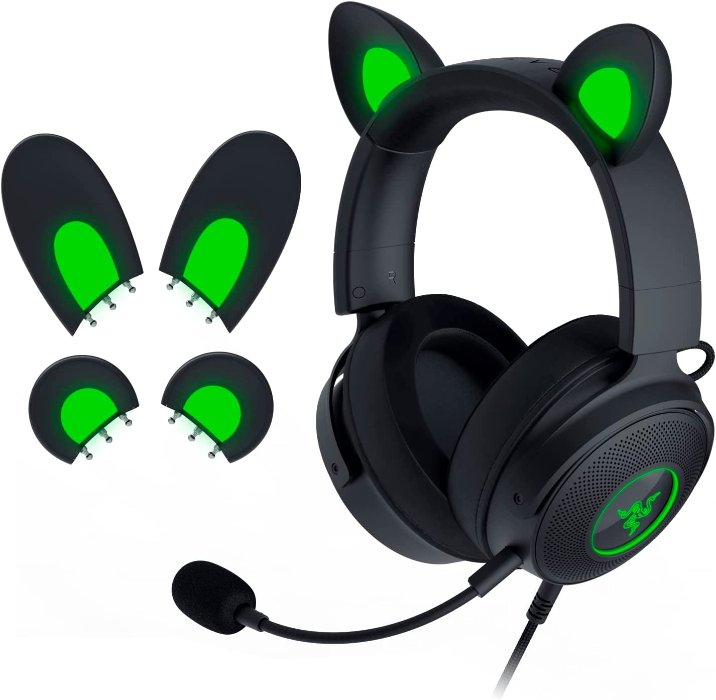 Kraken Kitty V2 Pro RZ04-04510100-R3M1 [Black] ゲーミングヘッドセット