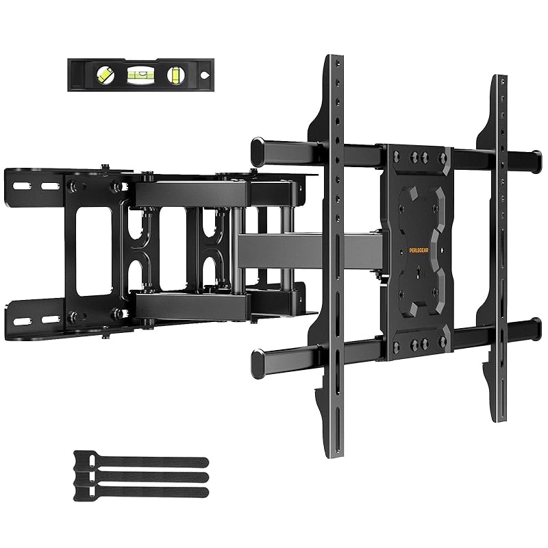 PERLEGEAR テレビ壁掛け金具 tv壁掛け金具 3770インチ対応 テレビアーム vesa壁掛け金具 テレビかべかけ金具 耐荷重60kg VESA600x400mm 多角度調節可能