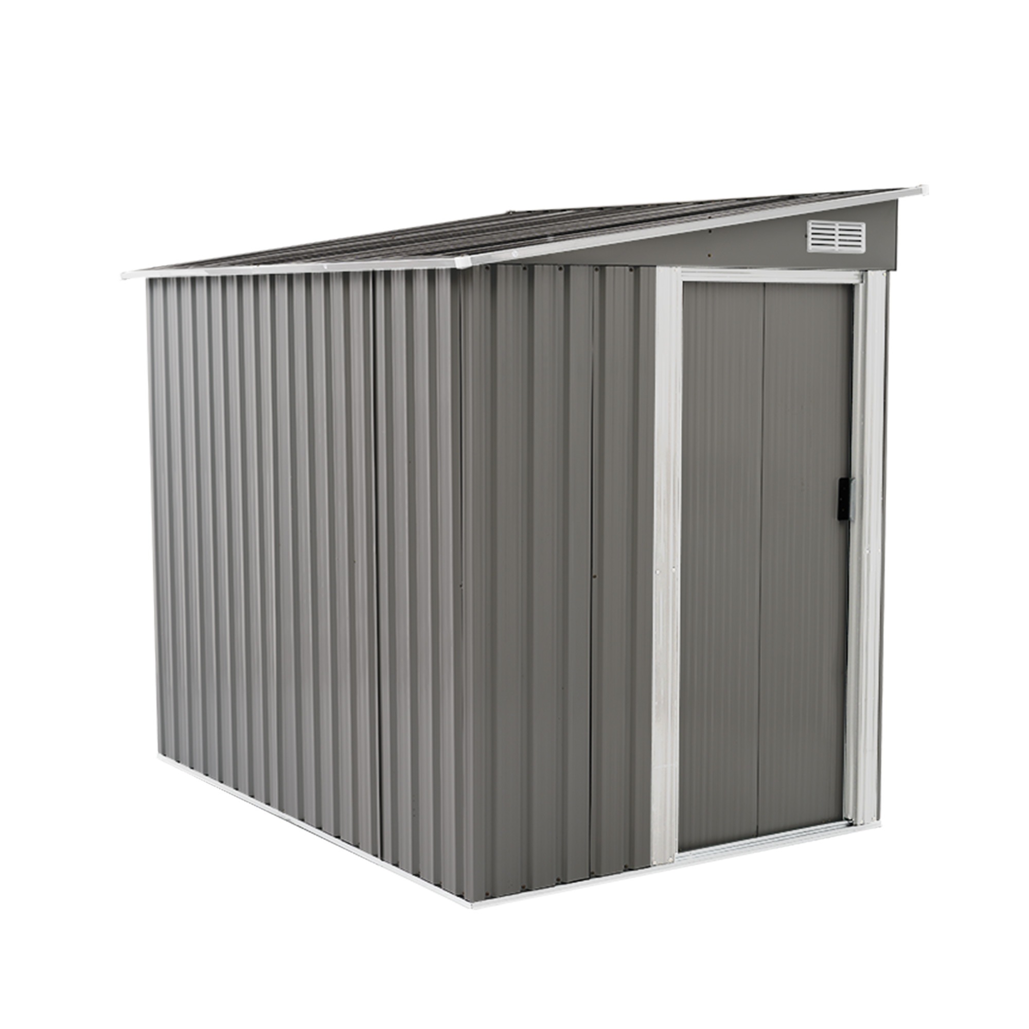 [国内発送 送.料無料]A123【可動棚なし】物置 屋外 スチール 倉庫 戸外収納庫 幅153*奥行き206*高181 物置き おしゃれ 大型 収納庫 屋外物置 防さび ベランダ 防水 ドア 引戸 ス