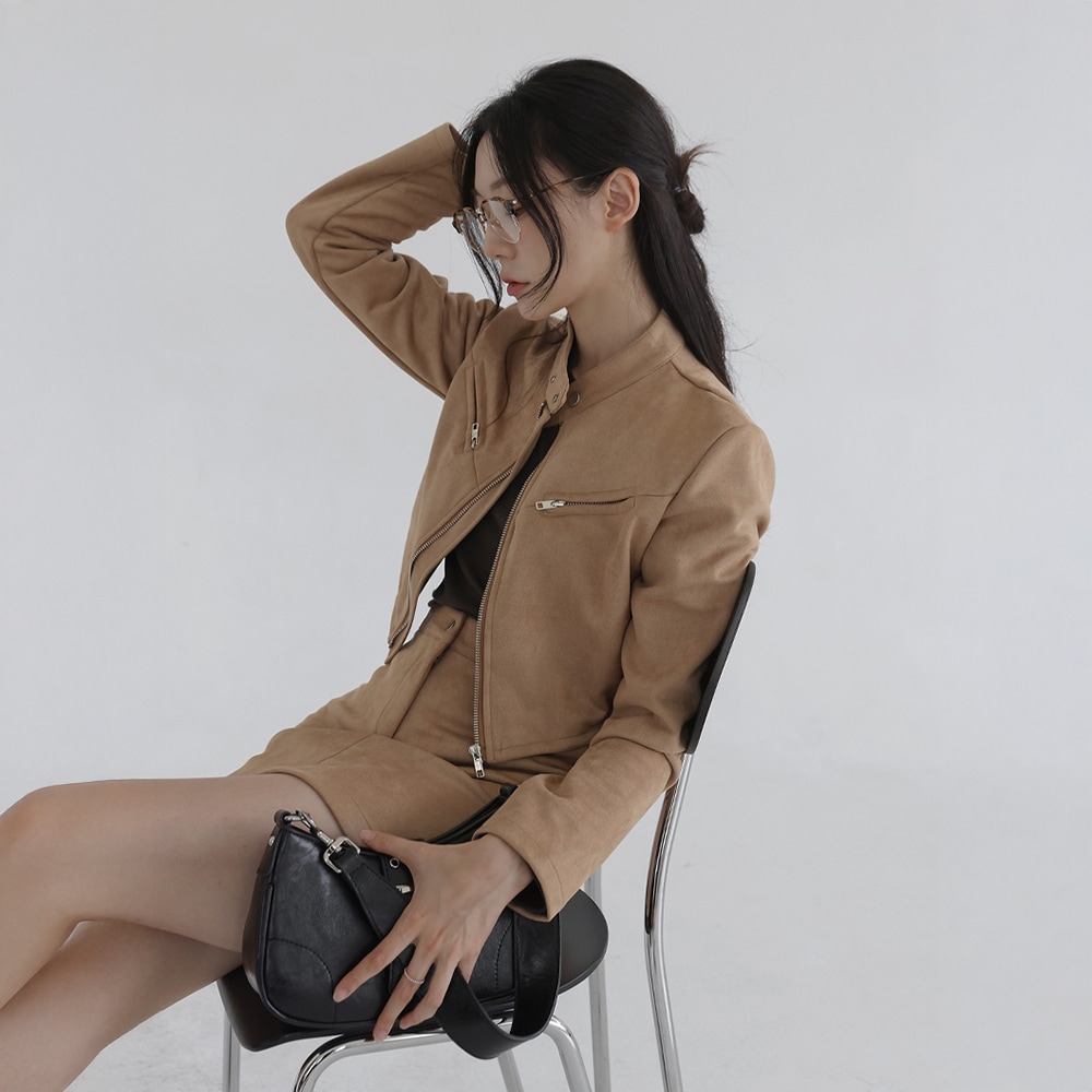 カモゼンスエードジャケット&スカート2ピースセット