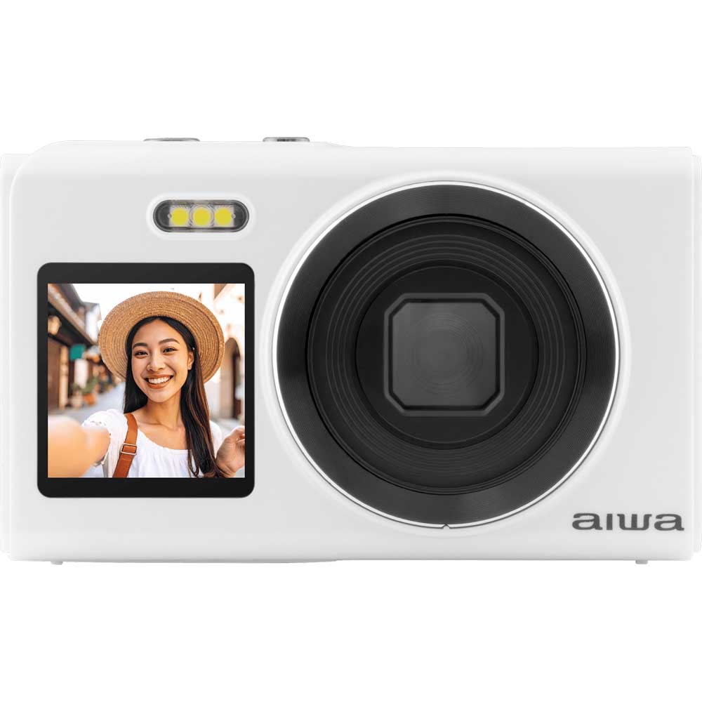 aiwa JA5-DCM0003(WH) コンパクトデジタルカメラ「aiwa cam DCB-2」（ホワイト） JA5DCM0003WH