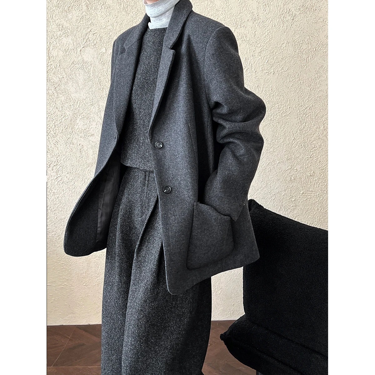 スーツ ブレザー レディース 2025 新作 カジュアル ツイードスーツ