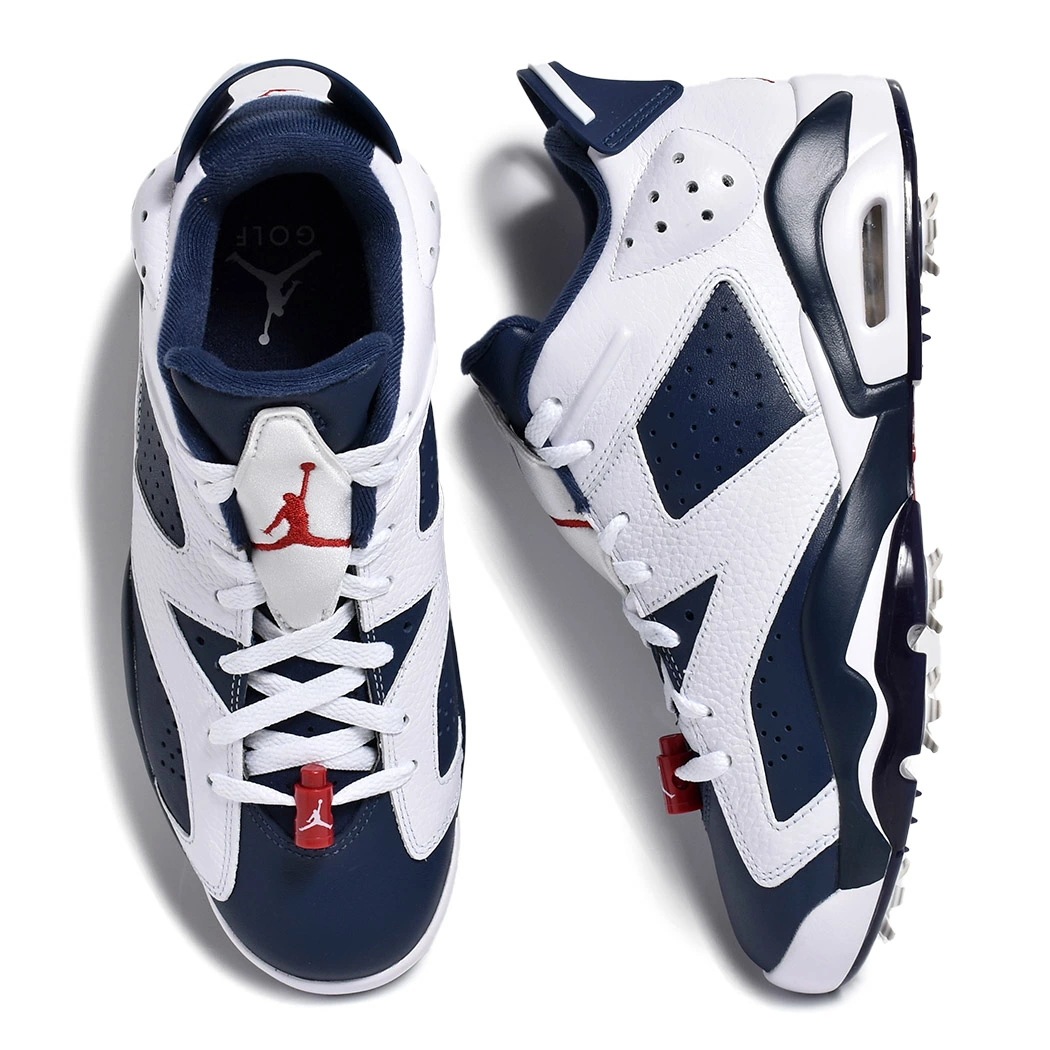 NIKE JORDAN RETRO 6 GOLF Olympic ナイキ ジョーダン レトロ ゴルフ スニーカー ( オリンピック 紺 ネイビー AJ6 ゴルフシューズ DV1376-101 )