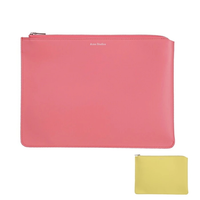 Malachite　レディース ポーチ クラッチバック 小物入れ ファスナー ロゴ ワンポイント