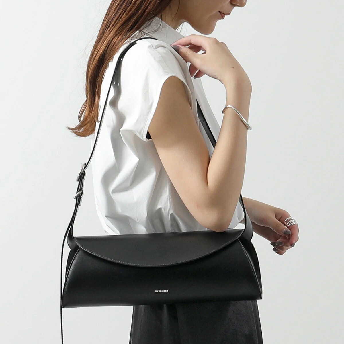 JIL SANDER ジルサンダー ハンドバッグ CANNOLO GRANDE カンノーロ J08WD0051 P5609 P4840 P5355 レディース ラージ レザー ショルダーバッグ 鞄 0