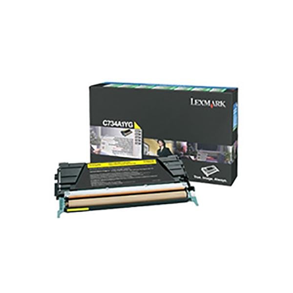 (純正品) LEXMARK トナーカートリッジ (C734A1YG イエロー) 6K RPトナー