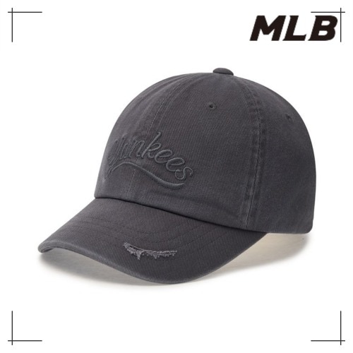 MLB公式正規品 キャップ Vintage Cultured Unstruck Ball Cap NY (Charcoal Grey)