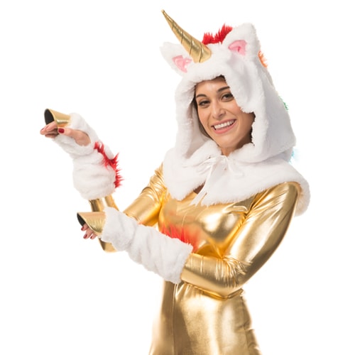 コスプレ 仮装 ユニコーンフードキット 【 コスプレ 衣装 ハロウィン パーティーグッズ かぶりもの 動物 アニマル プチ仮装 キャップ 帽子 変装グッズ ハット ハロウィン 衣装 】