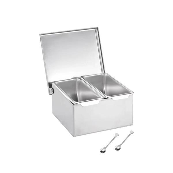 ステンレス鋼調味料ボックス取り外し可能な調味料容器家庭用レストラン用調味料瓶