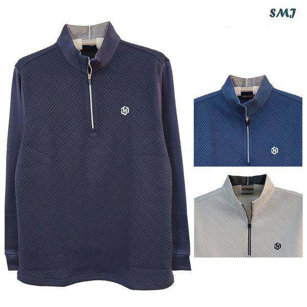 SMJ1843 メンズ チャイナカラー Tシャツ 中年男性 キルティング Tシャツ 秋 冬 暖かい