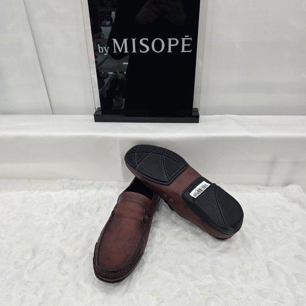 By 男性カジュアルコンフォートローファー 121HT837SH010 DBROWN 4 JJ