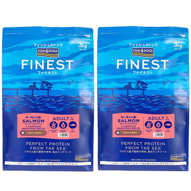 フィッシュ4 ドッグ サーモン小粒 3kg