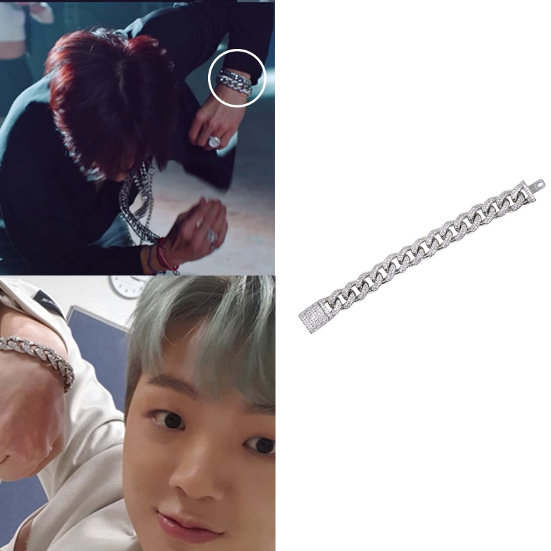 [BLACKLABEL] BP アイスボールド クバン チェーンブレスレット [18mm] 韓国ジュエリー カスタムジュエリー 韓国ストリートファッション