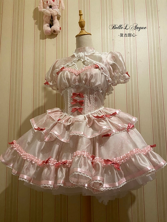 コスプレドレスロリータスカートワンピースフルスタイルロリータスイートハートバレエ春夏超可愛いスイートバレエドレスロリータ1312