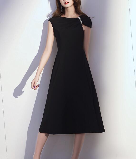 パーティードレス　ドレス　黒　結婚式　ワンピース　披露宴　成人式　大きいサイズ　二次会　着瘦せ　卒業会