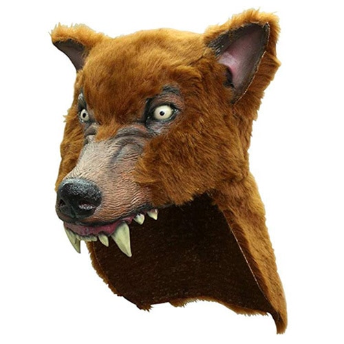 コスプレ 仮装 ブラウンウルフヘルメット 【 コスプレ 衣装 ハロウィン パーティーグッズ かぶりもの 動物 アニマル 帽子 プチ仮装 ホラー キャップ 変装グッズ ハロウィン 衣装 ハット 怖い 】