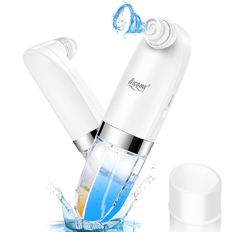 Aicomy 吸引器【水槽分離吸引と水洗浄実用新案登録】クリーナー ノズル6種 吸引力3段階 (ホワイト)