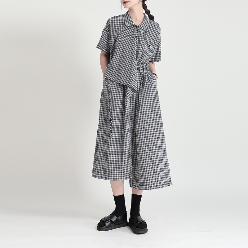 韓国ファッション ワンピース レディース 30代 やせて見える ワンピース シャツ ワンピース ロングワンピース 5,300円