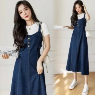 ドレス春秋スリップ夏季新作大サイズデニムワンピ夏季新作大サイズデニムワンピ夏季新作大サイズデニムワンピ