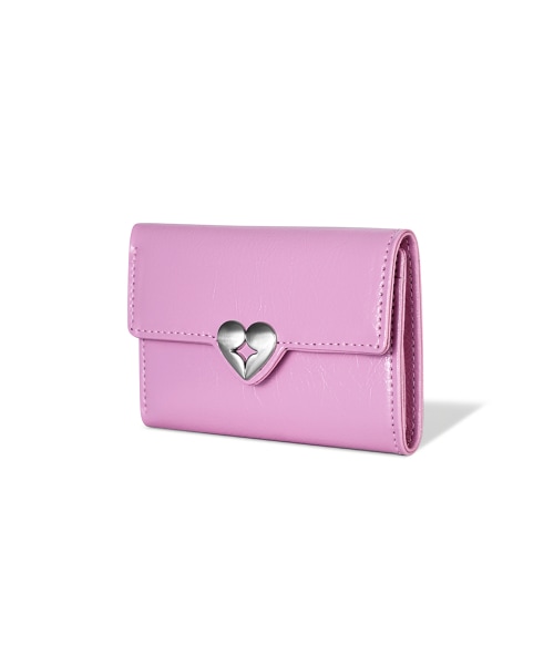 【FENNEC】 HEARTY FLAP WALLET - LILAC PINK 財布 正規品