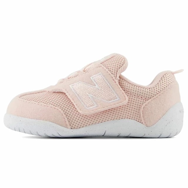 ニューバランス スニーカー ベビー 女の子 キッズ ローカット ファーストシューズ 子供靴 ベルクロ ベビーシューズ NW1ST ピンク マジックテープ NB evid 5