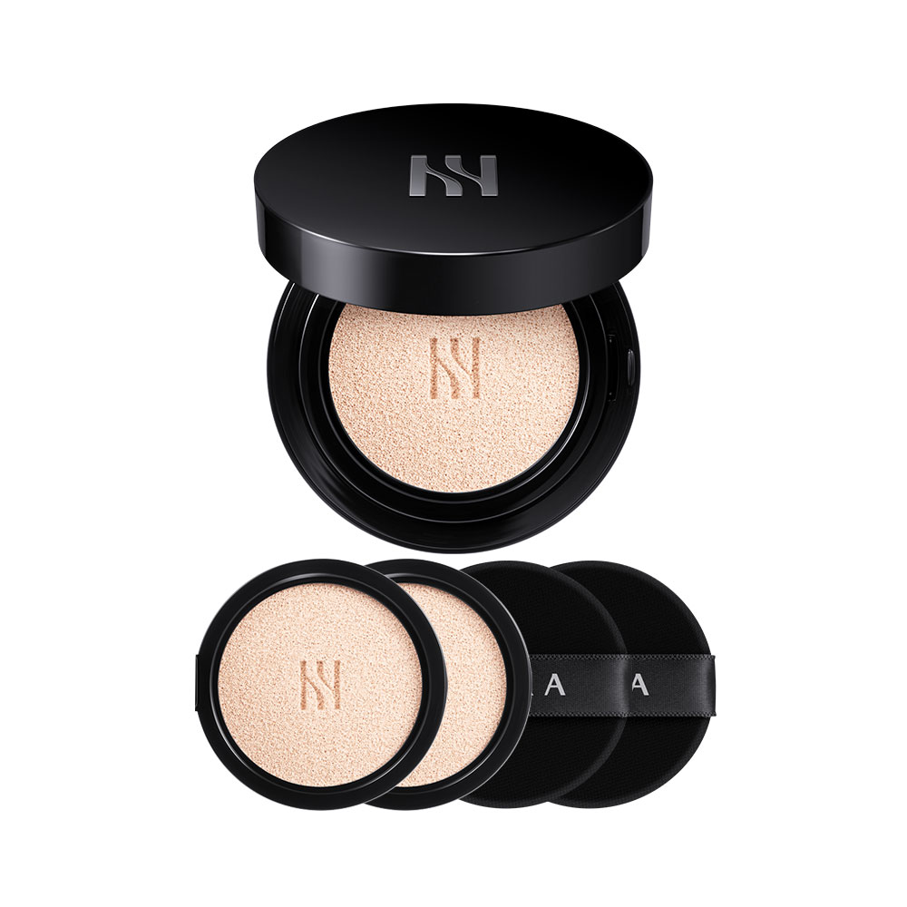 ヘラNEWブラッククッションファンデーション蒸しパントリプルセットSPF34/PA++ 15gx3（本品1個＋詰め替え2個）