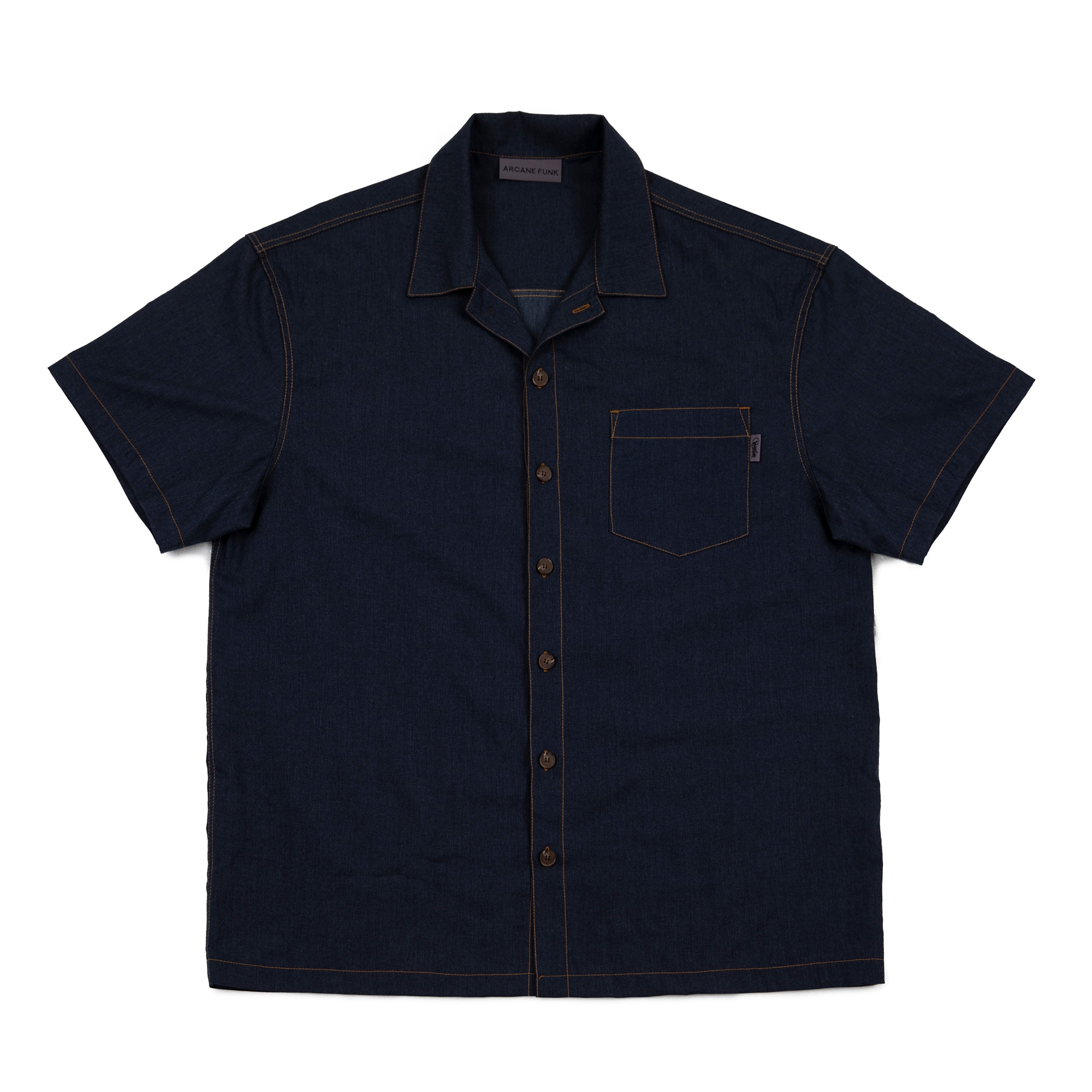 INDIGO FAKE DENIM SHIRTS