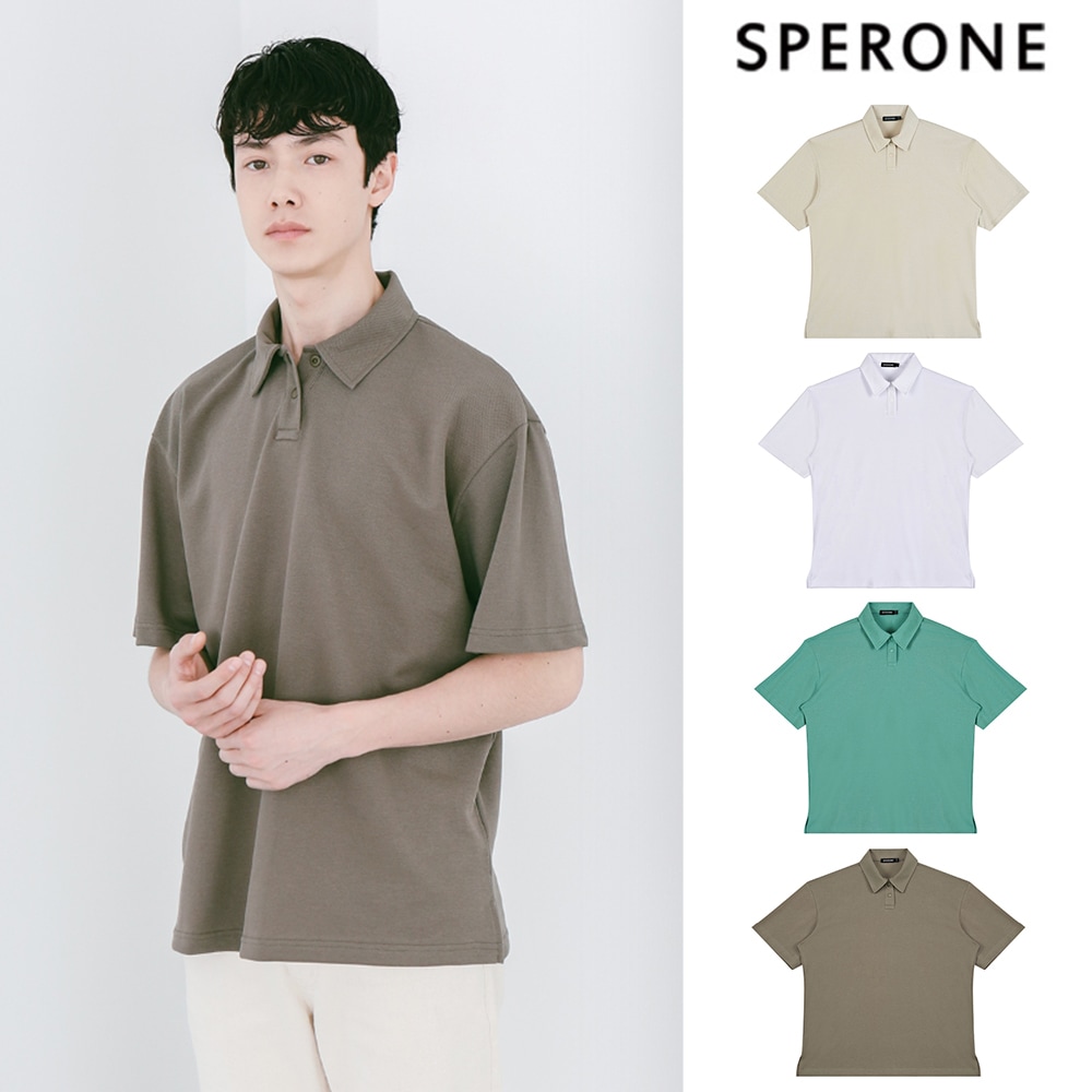 [SPERONE] Oversize PK Half Sleeve