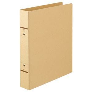 （まとめ） TANOSEE Oリングファイル（紙表紙） A4タテ 2穴 320枚収容 背幅52mm クラフト 1冊 20セット