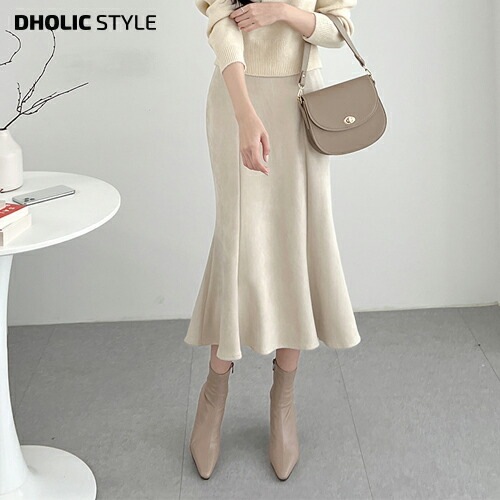 スエード調マーメイドスカート・p490611