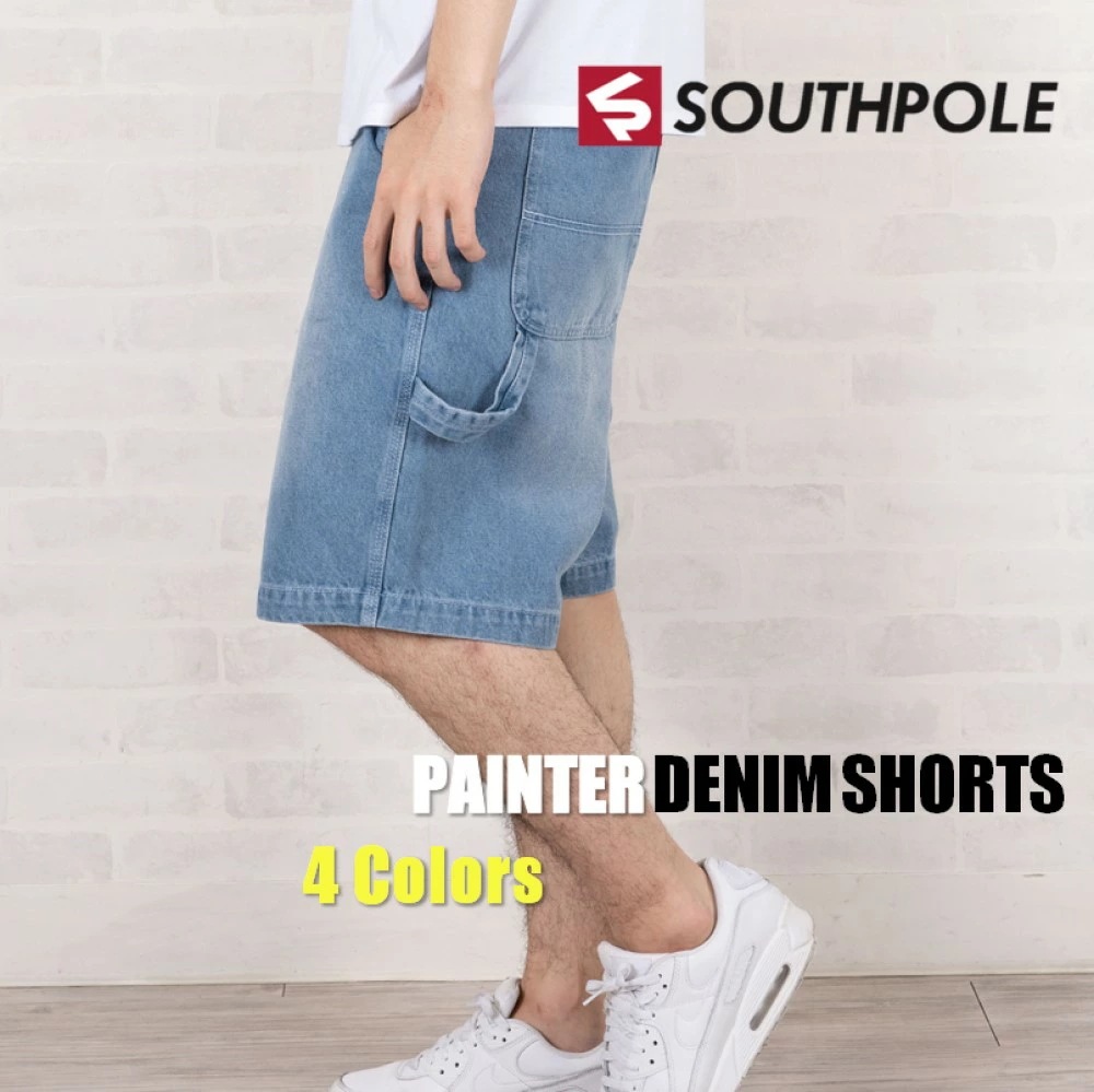 SOUTHPOLE デニムショーツ バギーデニム ビッグ ワイド 全4色 3242インチ 太い ルーズ ゆったり ダボパン 大きいサイズ 定番 おしゃれ ヒップホップ 90年代ストリートファッョン