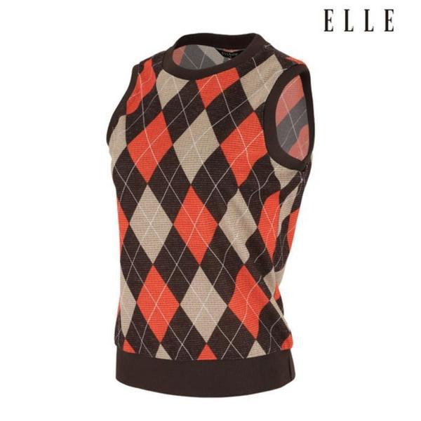 ゴルフセーブゾーン01 女性アーガイルパターンベスト 6J65701 600 (S45246413)