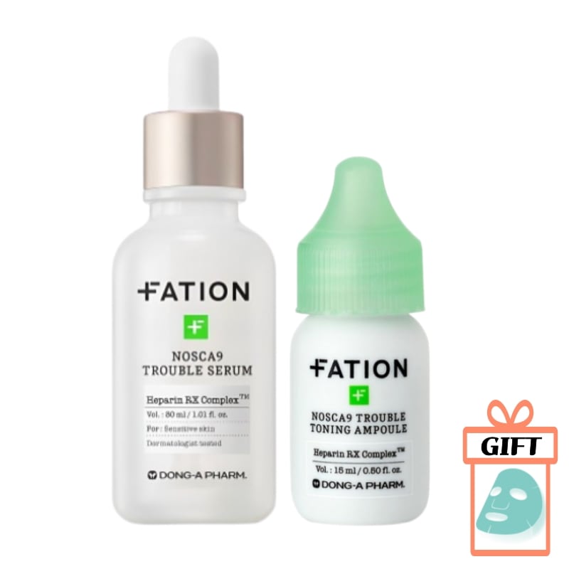 【1+1】 ノスカナイン トラブルセラム（30mL）＆跡ケアアンプル（15mL）,マスクパック プレゼント/韓国 コスメ,花粉 スキンケア,肌 トラブル