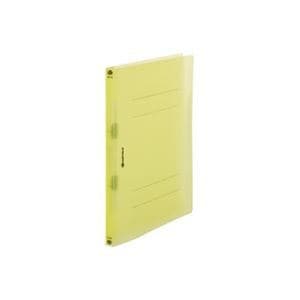 (業務用3セット) ジョインテックス フラットファイル/PP製バインダー A4/2穴 10冊入り タテ型 クリア表紙タイプ D024J-CYL 黄 3セット