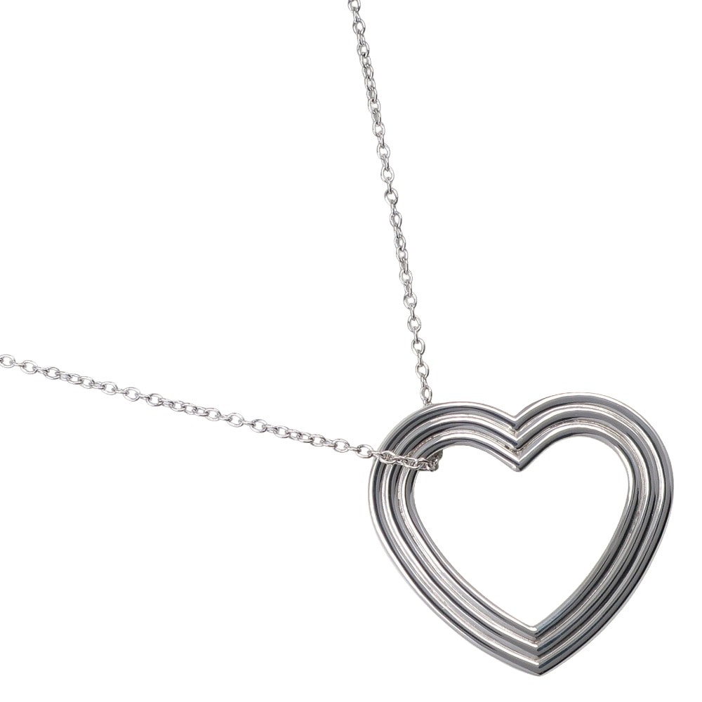 ハート メナードコラボ ネックレス シルバー925 約9.4g レディース 中古品