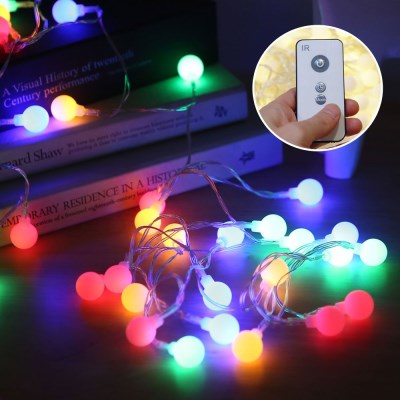 [韓国直送] 充電式チェリー電球100pカラークリスマスツリーキャンプ照明