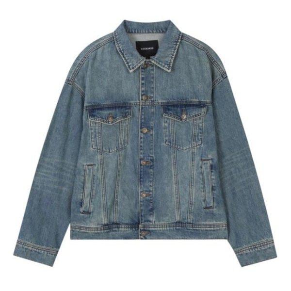 男性デニムトラッカー Mトーンデニムジャケット_US