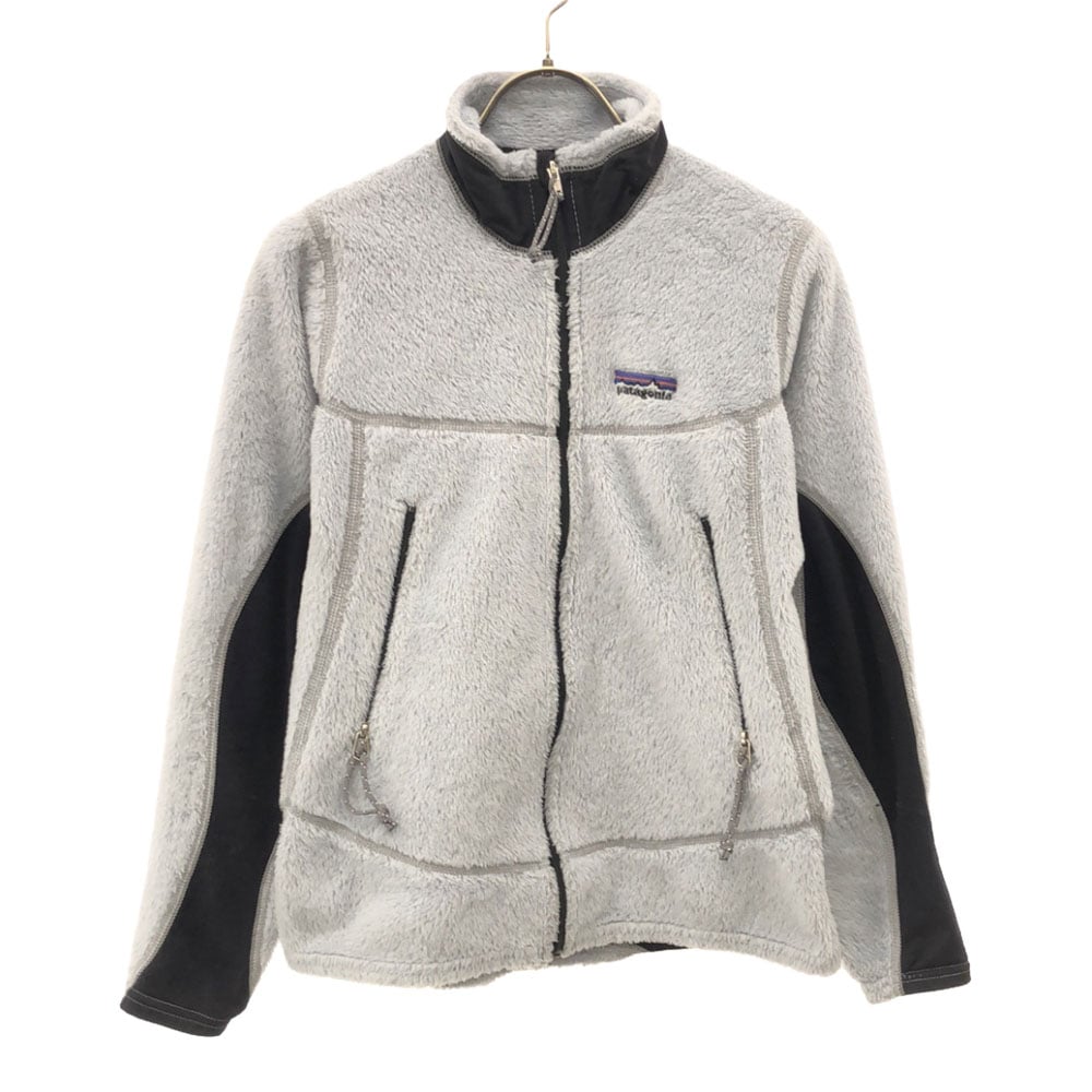 USA製 メッシュ切替 フリースジャケット S ライトブルー アウトドア レディース