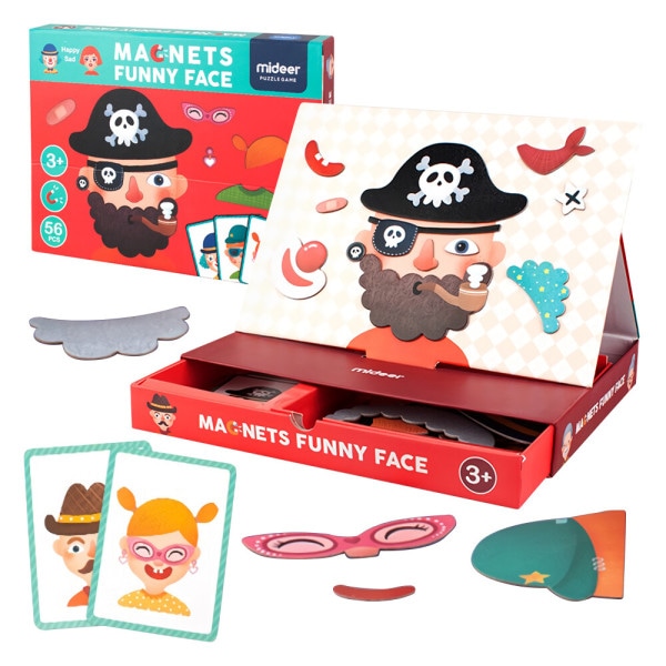 人 顔作り マグネットボード 56P 飾り おもちゃ/MIDEER