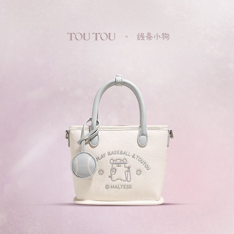 TOUTOUライン子犬モデル衝突色野球バッグ新型ファッションバッグ女性バッグ