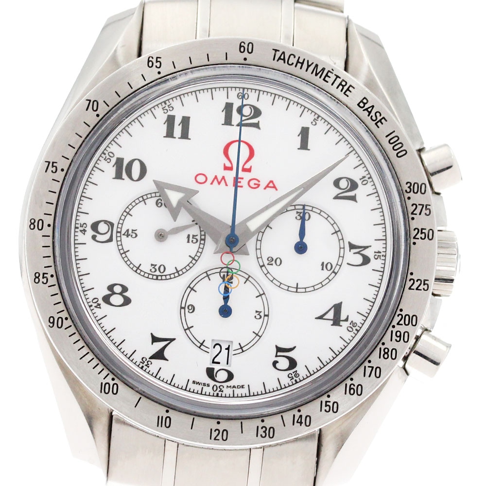 オメガ OMEGA 321.10.42.50.04.001 スピードマスター ブロードアロー オリンピック 自動巻き メンズ 良品 保証書付き_877507【中古】