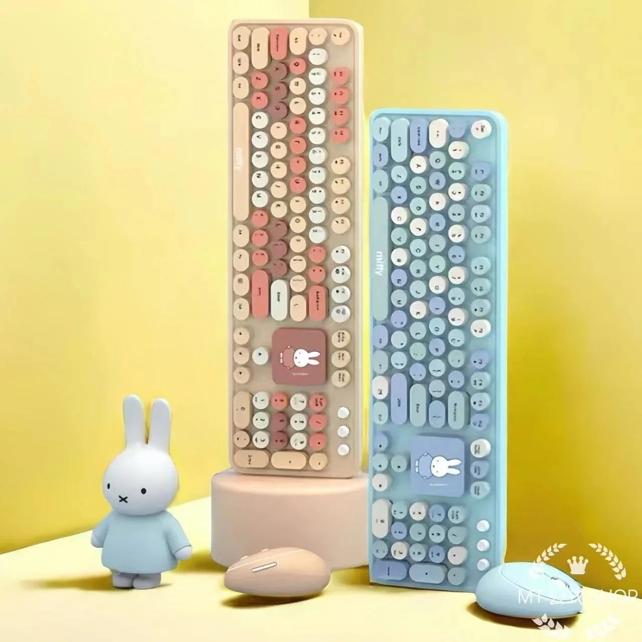 【正規品】ミッフィーちゃん bluetoothキーボード マウス セット ライター かわいい 小さめ ワイヤレスキーボード コンパクトキーボード 軽量 Bluetoothキーボード 高性能