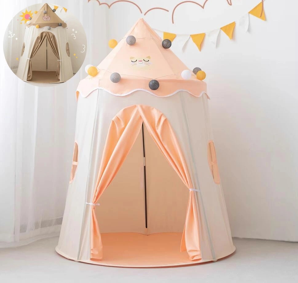 新品セールプレイハウス ベビーテント 赤ちゃん 室内 おままごと 男の子 女の子 プリンセスの城型 秘密基地 隠れ家 子供テント お城 テントハウス キッズテント 可愛い プレイテント フロアマット付