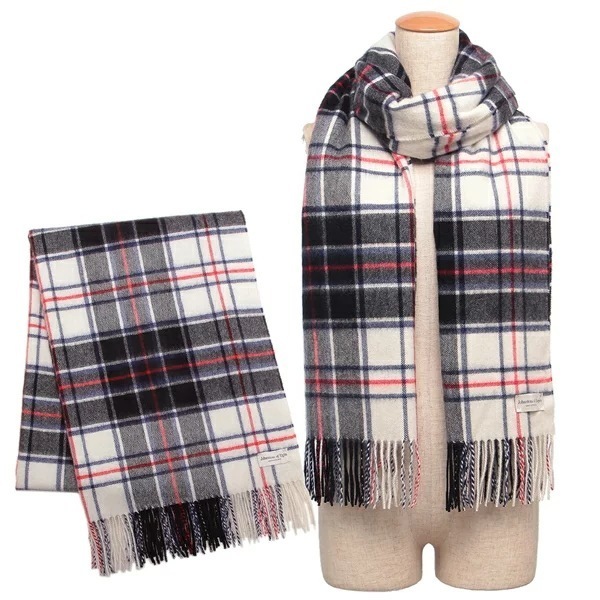 ストール マフラー ホワイト マルチカラー レディース WA000056 KU0128 大判