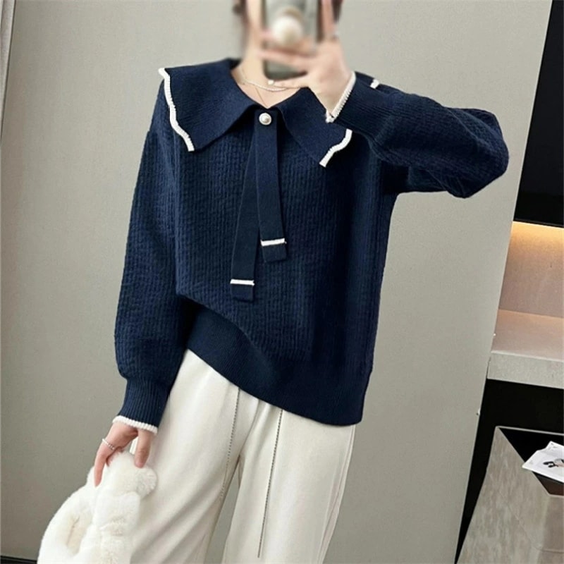 セーター 女性 プルオーバー ニット 秋冬 暖かい ファッション ニットトップス レディース リブニット 縦リブ 伸縮性 着回し力 長袖 カットソー トップス 無地 保温 ストレッチ シンプル 重ね着